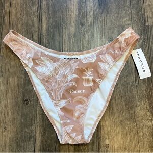 NWT PacSun Classic Bikini Bottom Palm Tree Print Size L